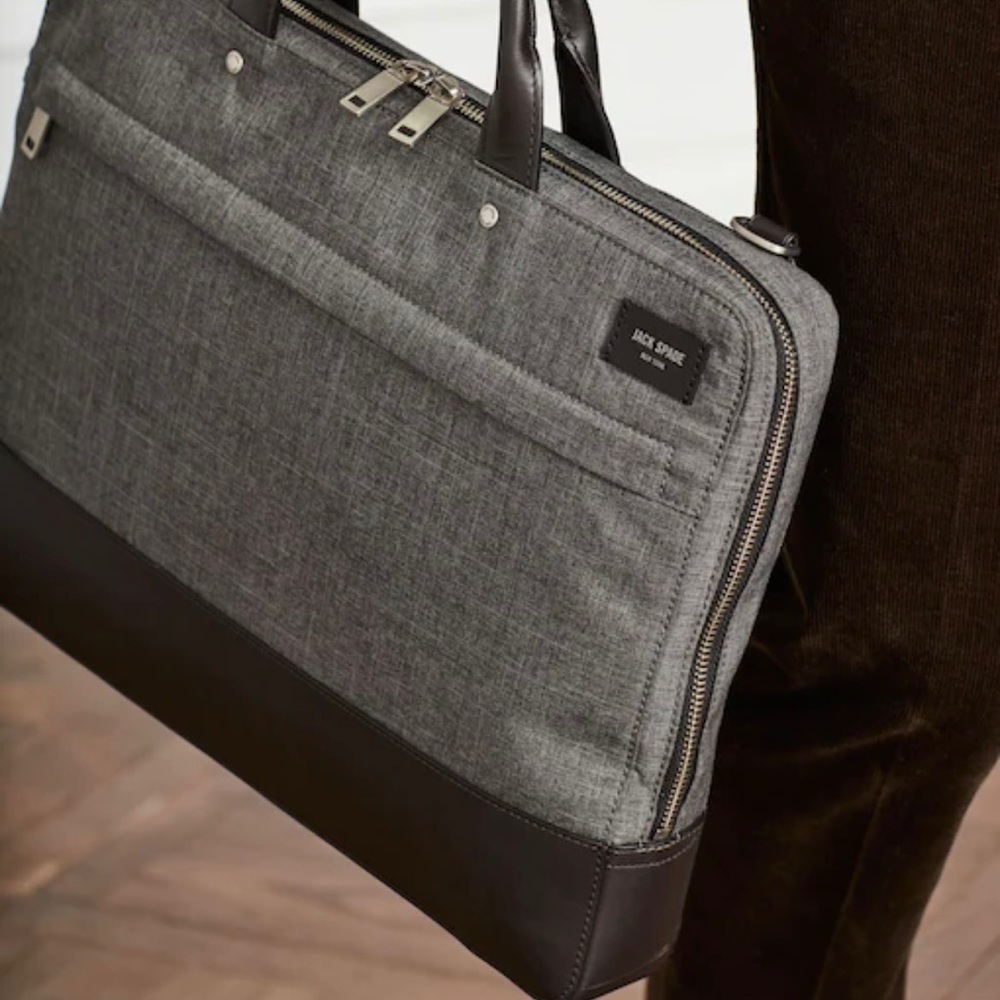 Jack Spade Tech Oxford Slim Briefcase